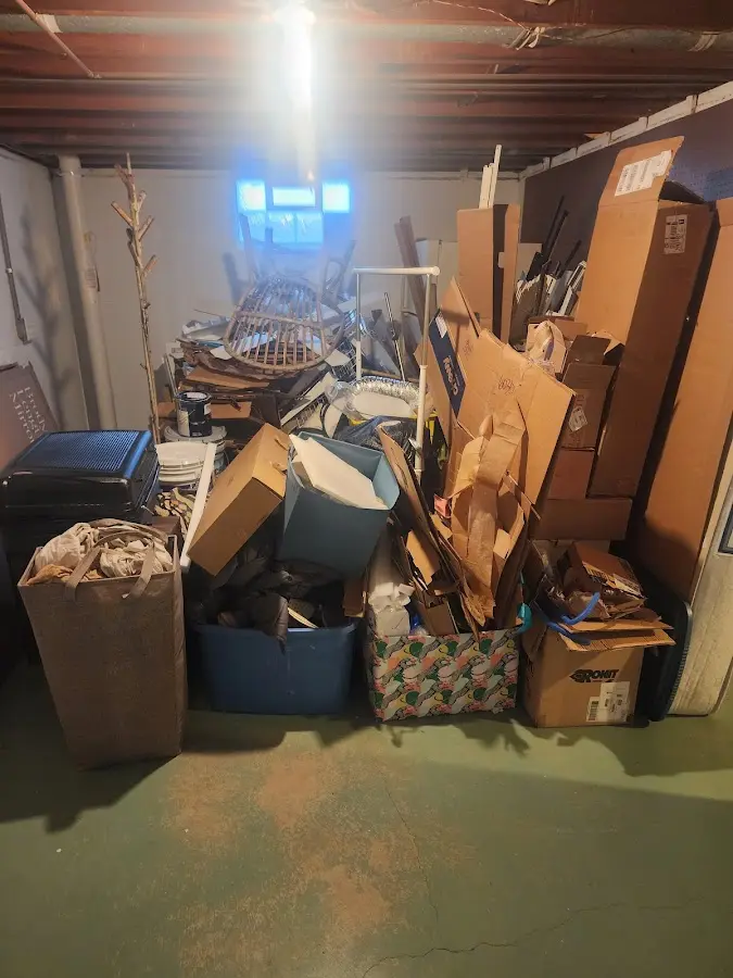 Roll-off dumpster container at job site for Construction Dumpster Rental in Ballston Spa